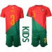Maillot de foot le Portugal Pepe #3 Domicile vêtements enfant Monde 2022 Manches Courtes (+ pantalon court)